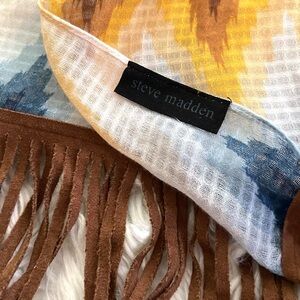 The Steve Madden mustard combo shawl and wrap